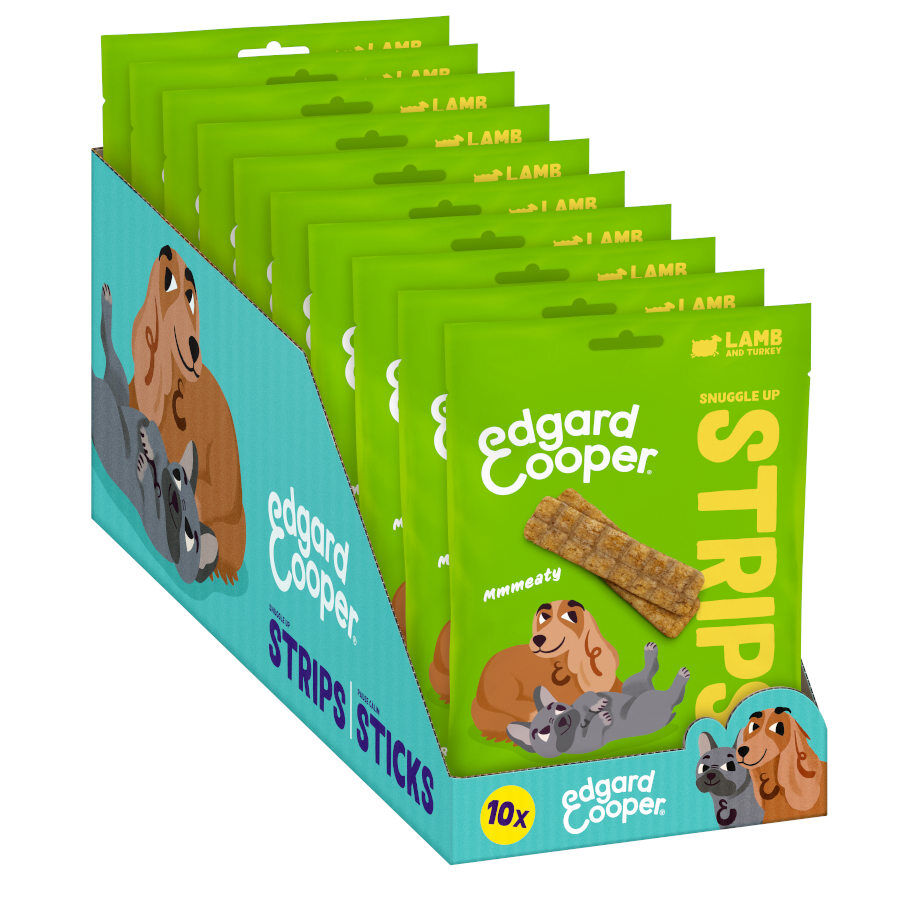 75 g Edgard & Cooper Tiras de Cordero y Pavo snack para perros, , large indicador imagen numero 9